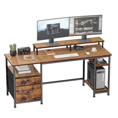 61" Geräumiger Computertisch im Industriestil