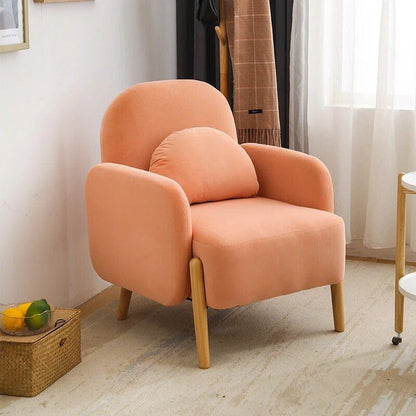 Lammfell Nordischer Sessel – Gemütliches, minimalistisch-modernes Einzelsofa
