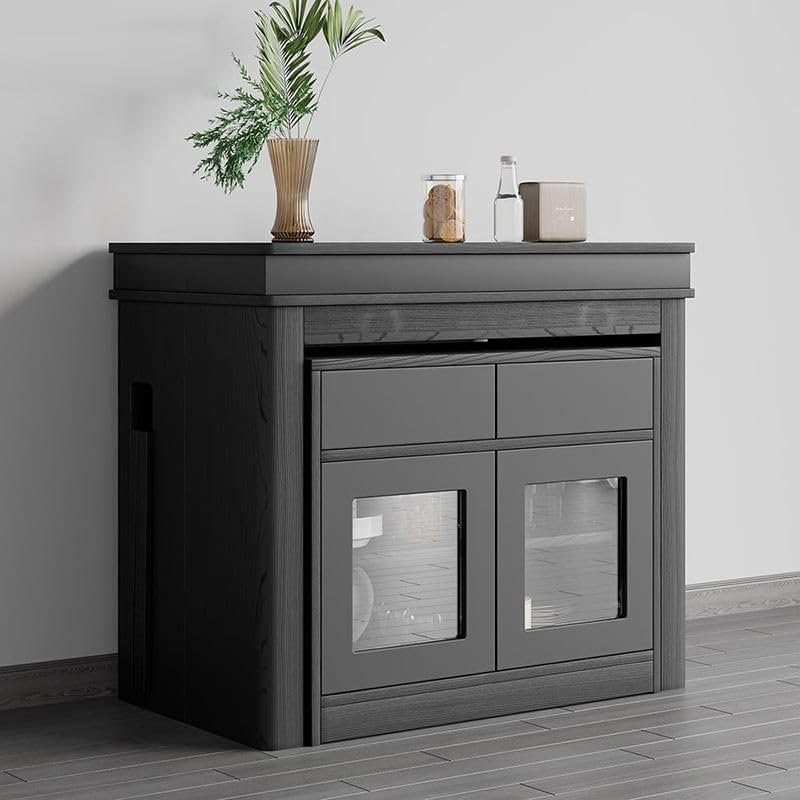 Moderner ausziehbarer Esstisch Rechteckiges Sideboard mit Stauraum