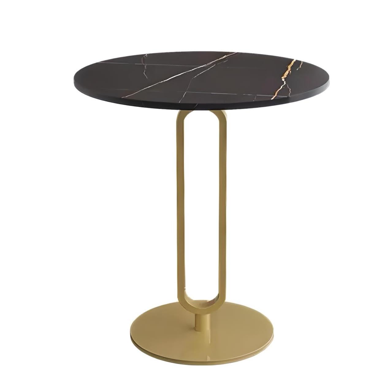 Chic Nordic-Inspired Slate Round Side Table for Modern Homes