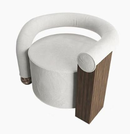 Elegant Minimalist Tiger Velvet Lounge Chair – L-Shaped Sofa for Modern Living