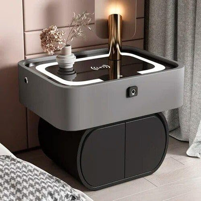 Modern Moroccan Minimalist Wooden Nightstand