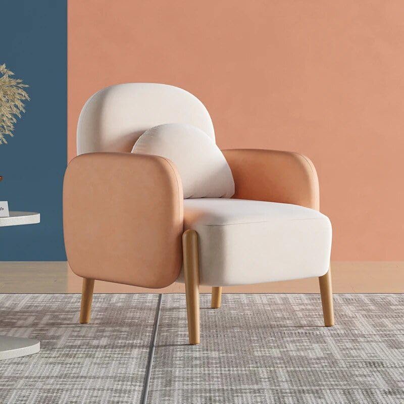 Lammfell Nordischer Sessel – Gemütliches, minimalistisch-modernes Einzelsofa