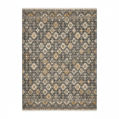 Parkerfield Area Rug flat lay overhead shot